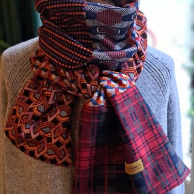 Sjaal, retro en ruit