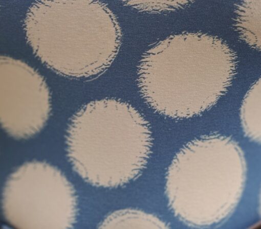 Shirt met bollen, blauw en ecru - Image 2