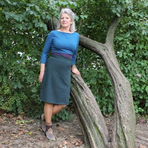 Jurk in drie kleuren