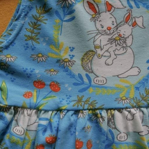 Overgooier/ jurkje, lichtblauw, biologisch katoen - Image 2