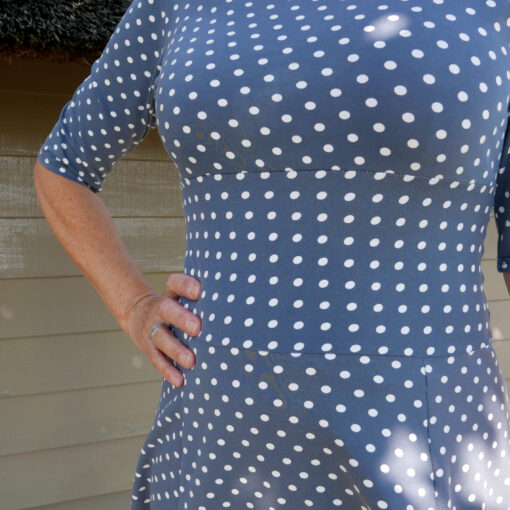 Jurk met schuine stippen - Image 4